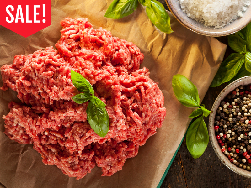 ground beef on sale